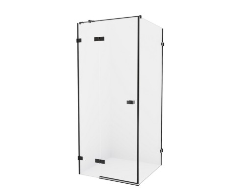 Душевое ограждение NEW TRENDY AVEXA BLACK 80x80x200 (черный)