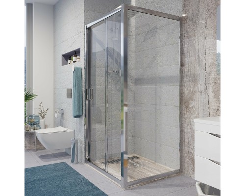 Душевая стенка Niagara Nova 70 NG-A70 профиль Хром стекло прозрачное