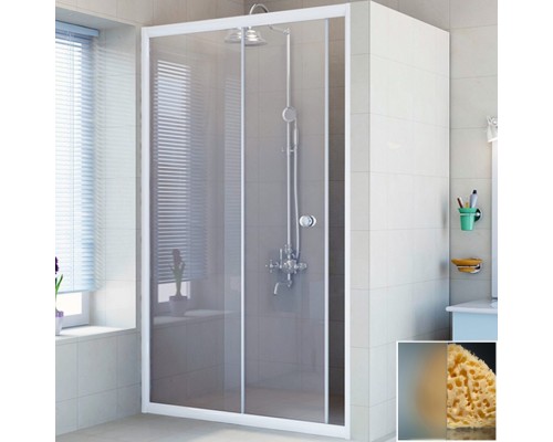 Душевая дверь в нишу Radomir 160 1-63-1-0-0-1121 профиль Белый стекло матовое