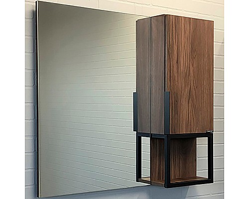 Зеркало со шкафом Comforty Равенна Лофт-90 00-00006656 Дуб тёмно-коричневый