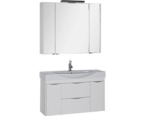 Тумба под раковину Aquanet Франка 105 183055 подвесная Белая