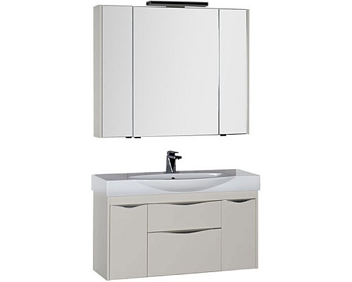 Тумба под раковину Aquanet Франка 105 183055 подвесная Белая