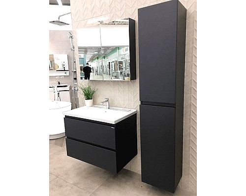 Зеркальный шкаф Orans BC-4023-600 402360З с подсветкой Бархатистый черный