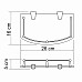 Полка стеклянная WasserKRAFT K-588