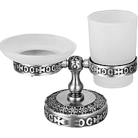 Держатель мыльницы и стакана настольный Zorg Antic AZR 22 SL