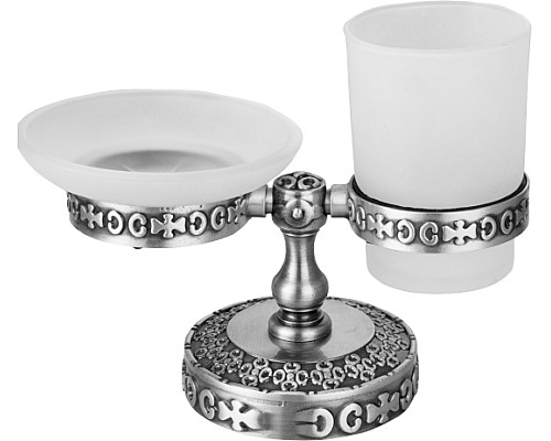 Держатель мыльницы и стакана настольный Zorg Antic AZR 22 SL