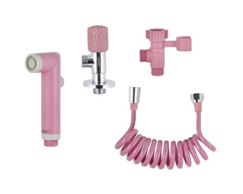Гигиенический душ с запорным вентилем Kaiser SH-356 Розовый