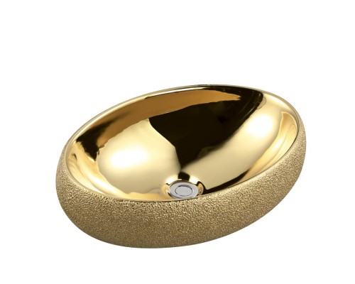 Раковина ОВАЛ 48х34х15см, золото