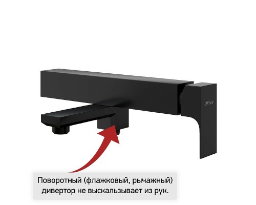 Смеситель для ванны Paini Grazia Черный матовый