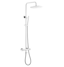 Стойка для душа c термостатом Boheme Uno White Chrome
