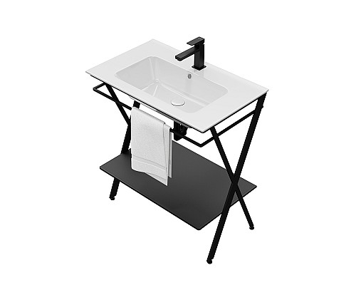 Металлическая структура Kerama Marazzi PIANO Next напольная 75, черная матовая