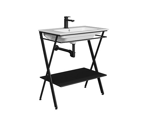 Металлическая структура Kerama Marazzi PIANO Next напольная 75, черная матовая