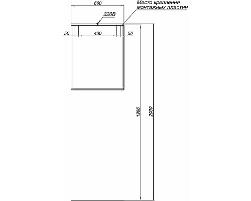 Зеркало Allen Brau Reality 60 1.32016.03 с подсветкой Латунь браш с сенсорным выключателем