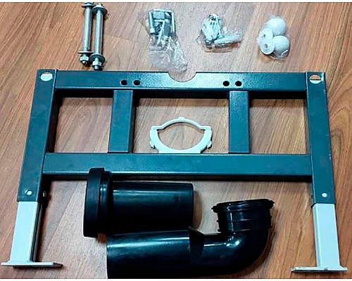 Комплект унитаза с инсталляцией SantiLine SL-5031 подвесной Белый с сиденьем Микролифт