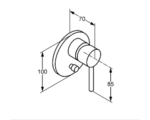 Смеситель для душа Kludi Bozz 387163976 Черный матовый
