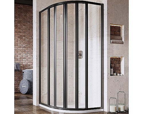 Душевой уголок Ravak Supernova SKKP6-90 90x90 3207O302Z1 Черный Transparent Душевой уголок Ravak Supernova SKKP6-90 90x90 3207O302Z1 Черный Transparent