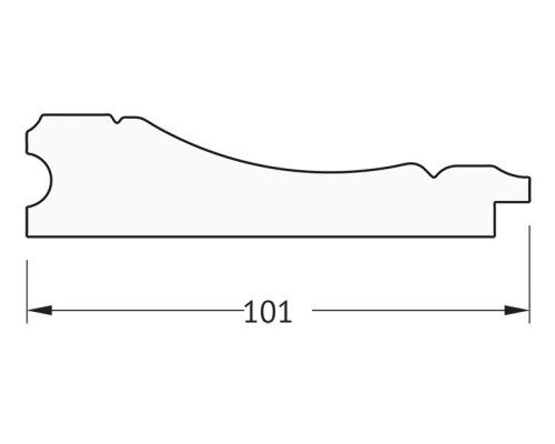 Зеркало Evoform Definite 103х83 BY 3288 в багетной раме - Вензель серебряный 101 мм