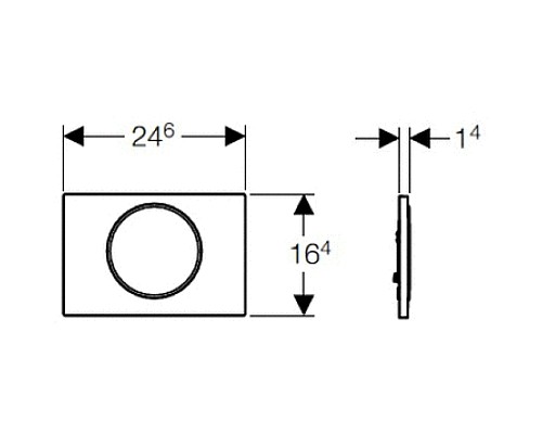 Кнопка смыва GEBERIT Sigma10 115.758.KJ.5 белый-хром