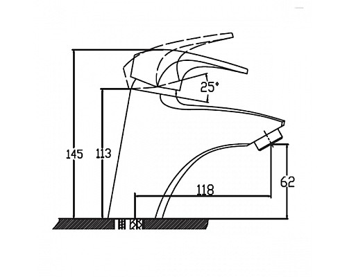 Смеситель для раковины KAISER Guss 68011