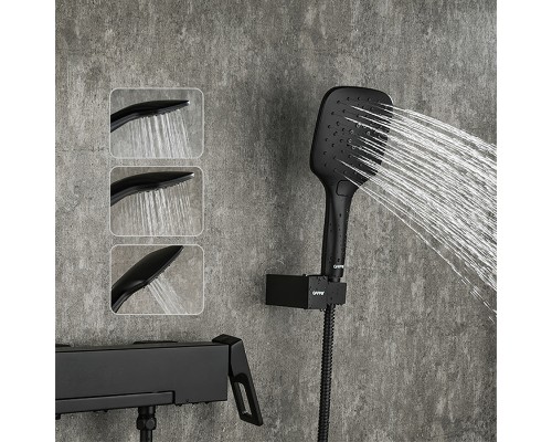 Смеситель для ванны Gappo G17-6 G3217-6 Черный матовый