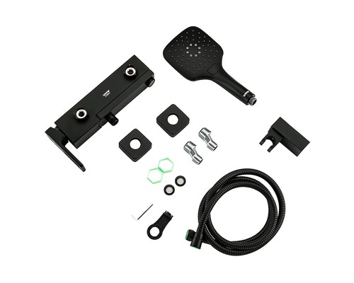 Смеситель для ванны Gappo G17-6 G3217-6 Черный матовый