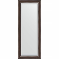 Зеркало Evoform Exclusive 131х51 BY 1154 с фацетом в багетной раме - Палисандр 62 мм