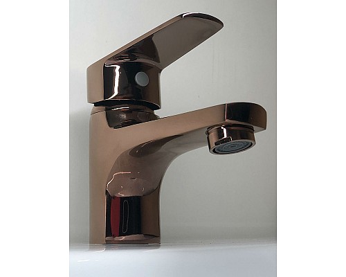 Смеситель для раковины Orange Loop M26-021RG Розовое золото