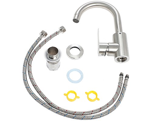 Смеситель для раковины Orange Steel M99-011ni Никель