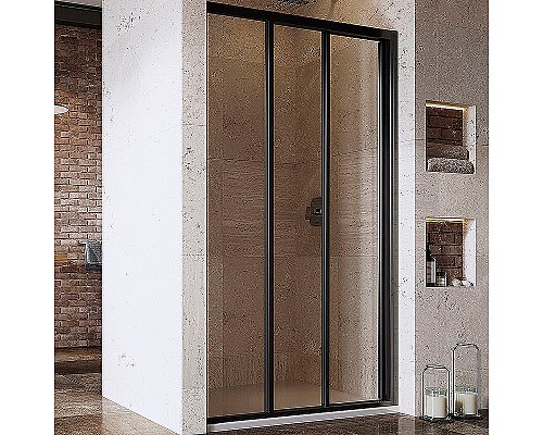 Душевая дверь Ravak Supernova ASDP3-100 00VA03R2Z1 профиль Черный стекло Transparent