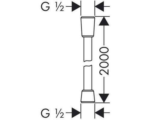 Шланг для душа Hansgrohe Isiflex 28274000