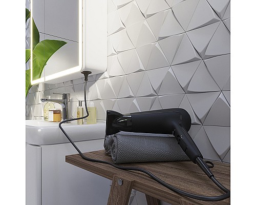 Зеркальный шкаф Dreja Point 80 99.9034 с подсветкой Белый с инфракрасным выключателем