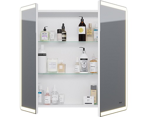 Зеркальный шкаф Dreja Point 80 99.9034 с подсветкой Белый с инфракрасным выключателем