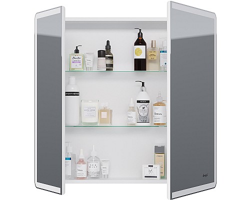 Зеркальный шкаф Dreja Point 80 99.9034 с подсветкой Белый с инфракрасным выключателем