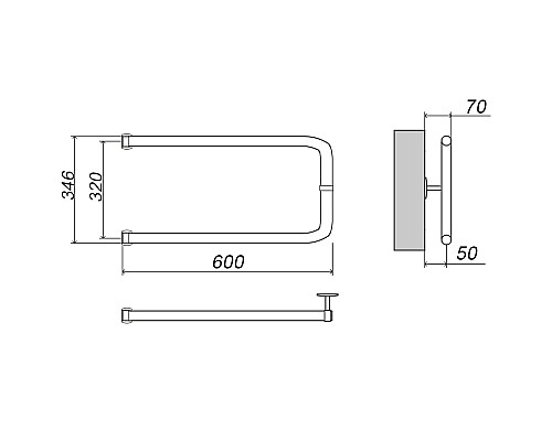 Полотенцесушитель ГРОТА MODESTO 32/60