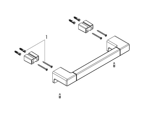 Поручень Hansgrohe AddStoris 41744140 Шлифованная бронза