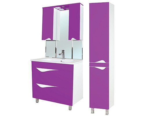 Шкаф пенал Bellezza Эйфория 35 R 4629104001414 Фиолетовый