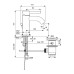 Смеситель для раковины Ideal Standard Kolva Черный матовый