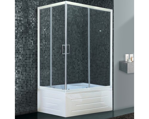Душевой уголок Royal Bath BP 120х80 с поддоном Белый