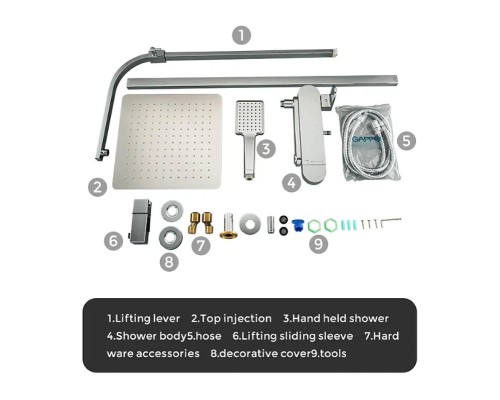 Душевая система Gappo G83 G2483 Хром