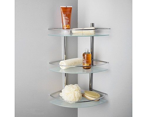 Полка стеклянная тройная WasserKRAFT K-3133