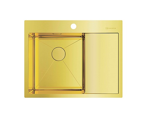 Кухонная мойка Omoikiri Akisame 65-LG-L 4973083 светлое золото