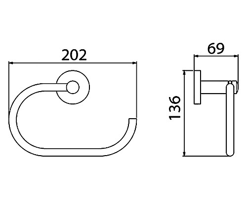 Полотенцедержатель Timo Saona 13050/03 черный