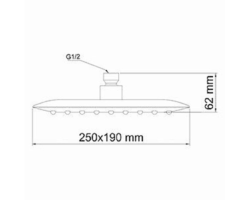 Верхняя душевая насадка WasserKRAFT A031