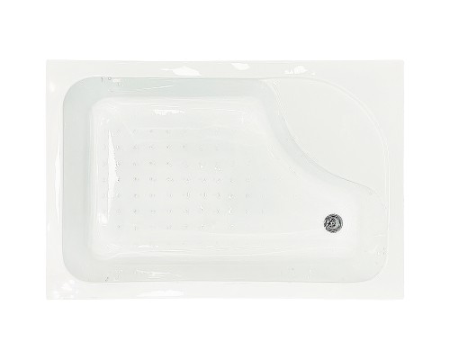 Душевой уголок Royal Bath BP 120х80 профиль Черный стекло прозрачное