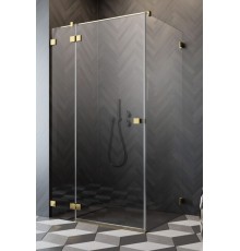 Душевая дверь Essenza Pro Gold KDJ Дверь 100 Right gold прозрачное 6 mm