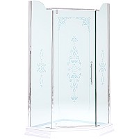 Душевой уголок Migliore Diadema Penta 90x90 24163 Хром с декором