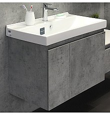 Тумба с раковиной Comforty Осло 80 00-00000836 подвесная Бетон светлый