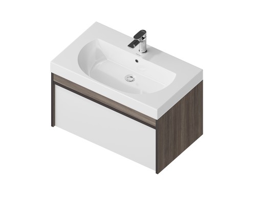 Тумба Kerama Marazzi MODULA подвесная 80 с ящиком 1+1, арабика