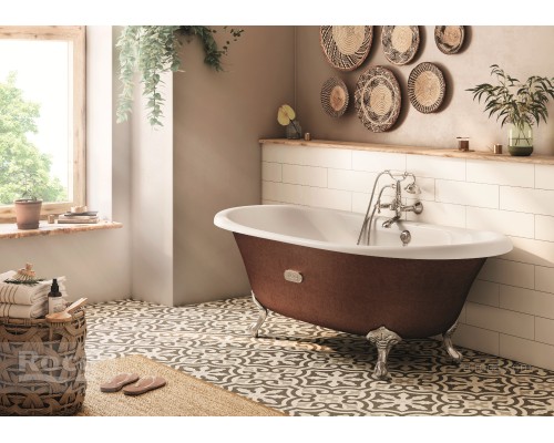 Чугунная ванна Roca Newcast медь, anti-slip 170x85 233650008