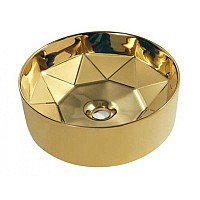 Раковина ГРАНЬ 400x140 золото